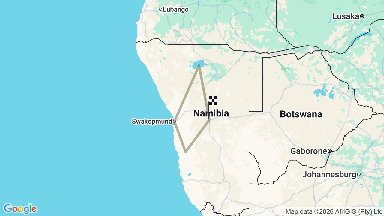 Safari route map